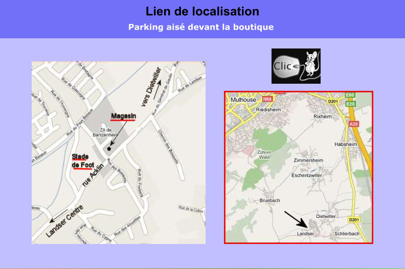 Parking ais devant la boutique Lien de localisation Parking ais devant la boutique